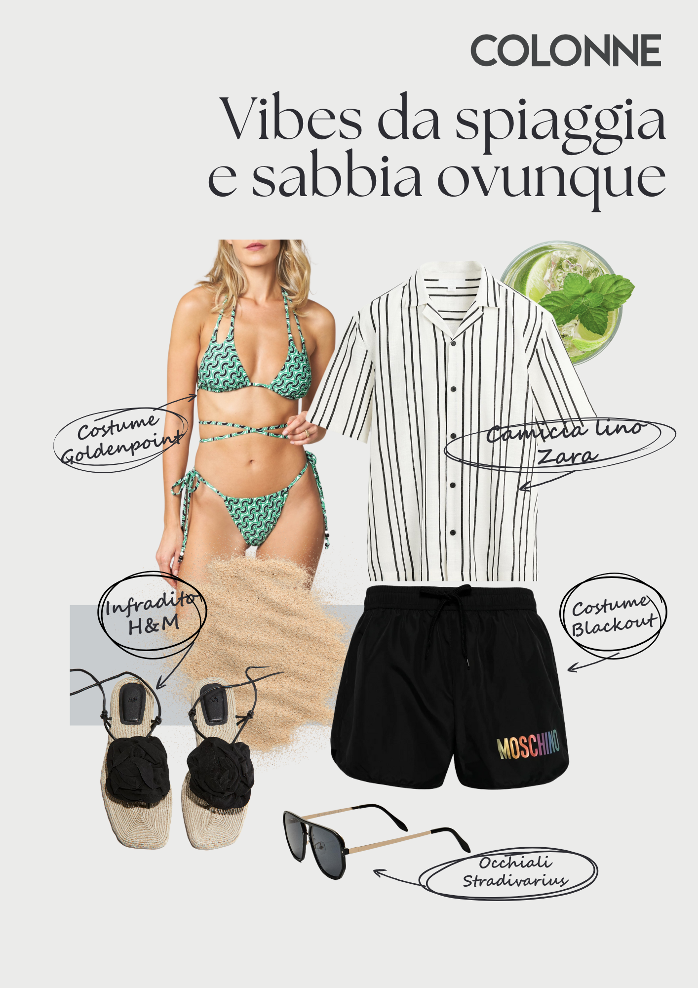 Vibes da spiaggia e sabbia ovunque